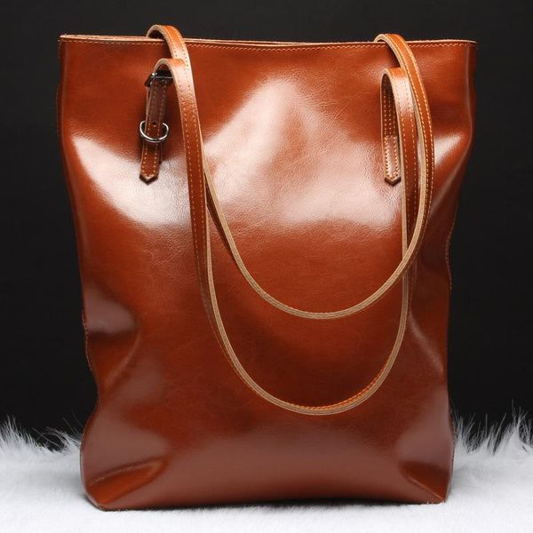 

genuine leather women long hand pull large capacity handbag fashion cowhide shoulder bag ladies crossbody bag women totes