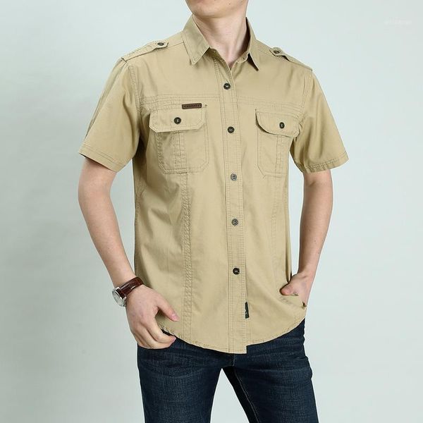 

outdoor shirts casual hiking summer short sleeve breathable plus size men's camisa masculina cotton blouse1, Gray;blue