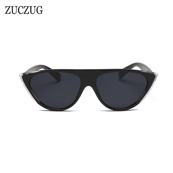 

sunglasses zuczug red frame cat eye women brand designer transparent corner retro cateye sun glasses for uv400, White;black