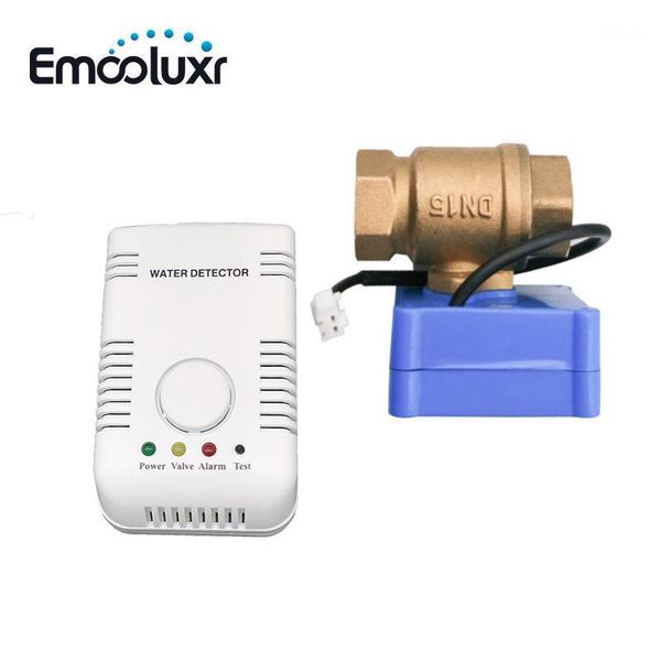 

leakage protection water alarm system with dn15 bsp brass ball valve 1/2 inch valve and 2pcs sensitive sensor wire probe1