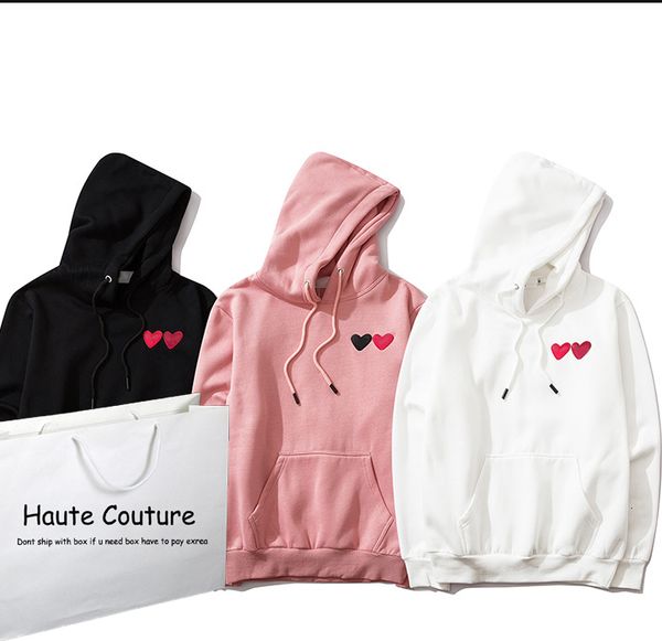 

мужчины модные толстовки casual pure color сердце pattern мужские streetwear ins tiktok япония стиль пуловер с капюшоном толстовки мужская о