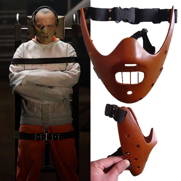 

lambs silence of hannibal the lecter cosplay mask helmet halloween resin masks props
