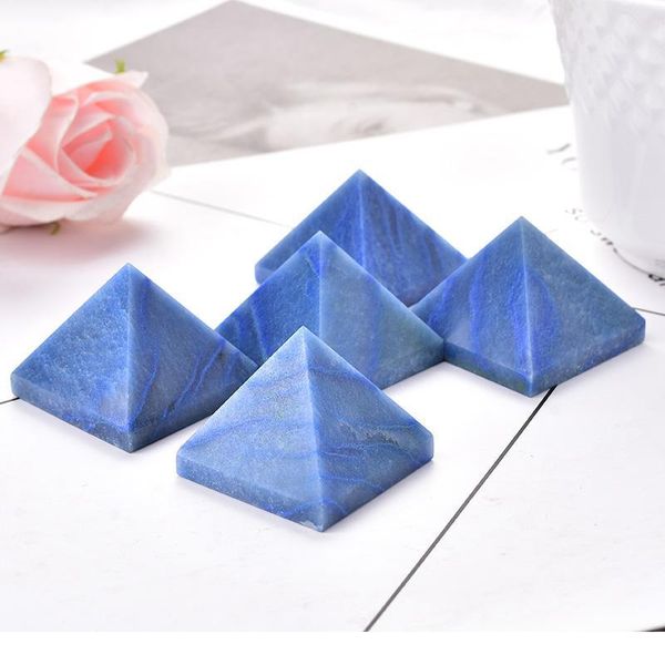 

natural crystal pyramid quartz blue aventurine healing stone chakra reiki meditation crystal point home decor crafts qylbfg, Black