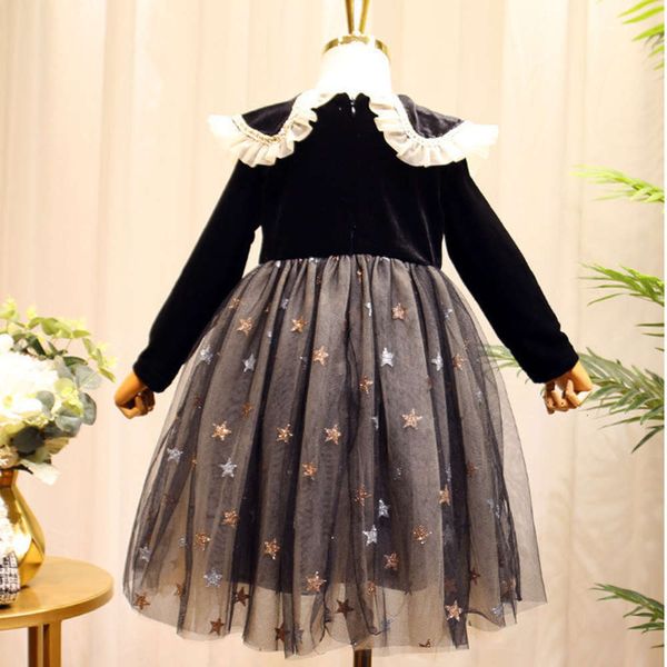 

girls' plush & amp; thickened drs 2020 korean sle star screen baby girl princs puffy skirt 8899pqpu, Red;yellow