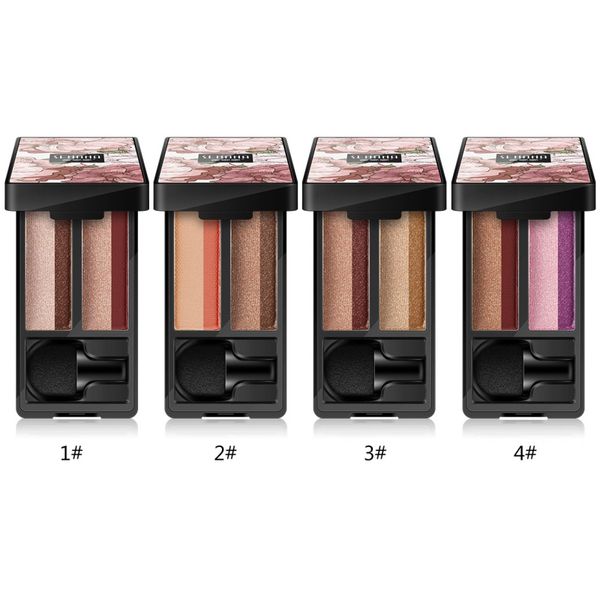 

eye shadow double color long-lasting waterproof lazy easy to wear layer eyeshadow makeup palette portable
