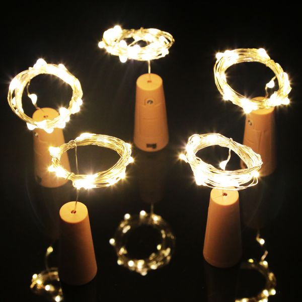 

factory37wlwine 10 20 cork string led light diy bottle ser copper fairy metal strip wire outdoor holiday christmas party decora