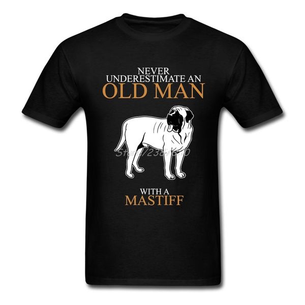 

never underestimate old man mastiff big size short sleeve for camiseta masculina o neck sport hooded sweatshirt hoodie men t shirt