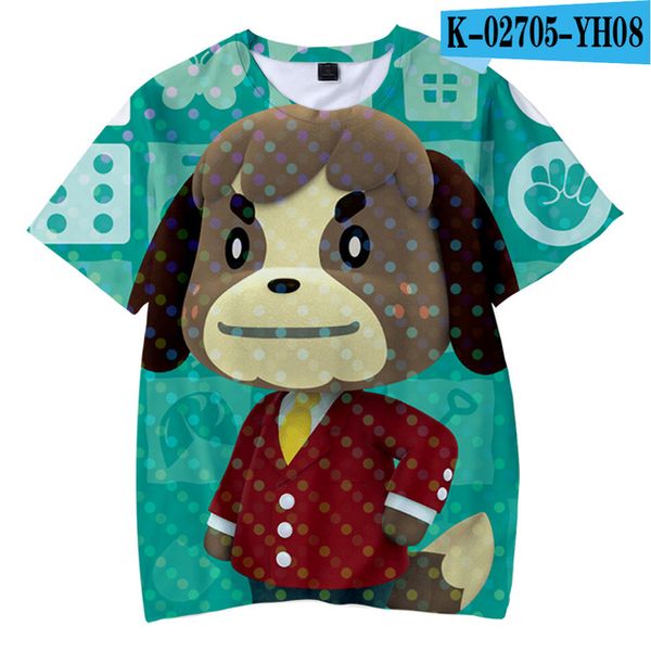 

animal crossing 3d print shirts hippie comics oversized men clothing