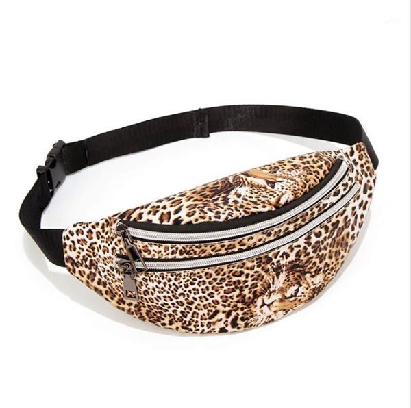 

fashion zipper fanny pack leopard waist pack for women1