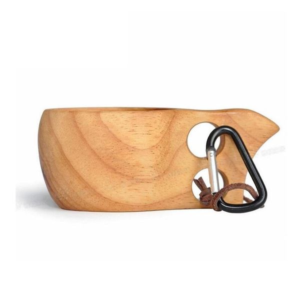 

60pcs/lot kuksa cup new finland handmade portable wooden cup for coffee milk wat jllpav lajiaoyard