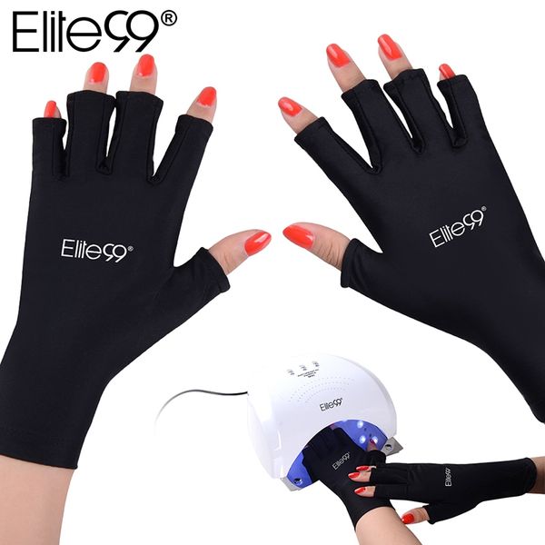 

elite99 1 pair anti uv radiation protection gloves pro nail tool for led uv lamp nail dryer radiation protection anti uv light, Silver