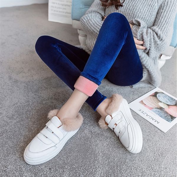 

maternity leggings winter velvet pants for pregnant women warm clothes thickening pregnancy trousers mother clothing lj201123, White