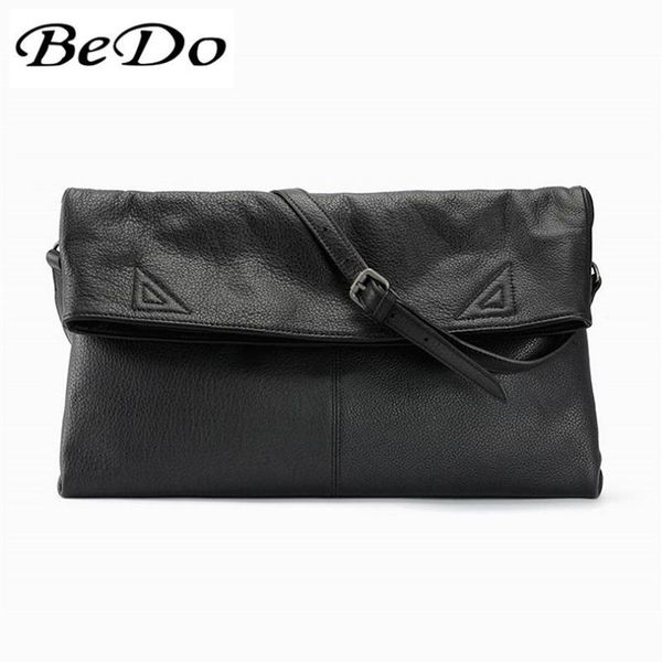 

bedo casual women cow leather party messenger bags black real leather simple style messenger bags women solid