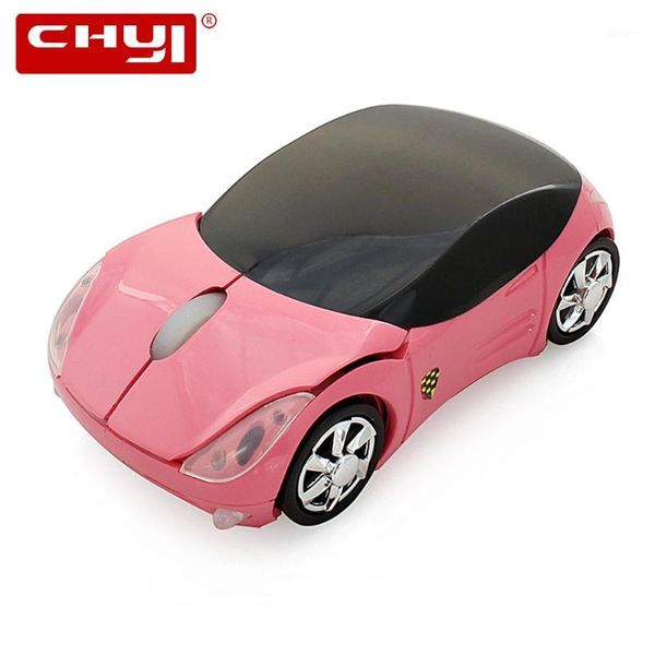 

mice chyi 2.4g mini wireless car mouse kid 1600 dpi usb optical computer pink cute cartoon mause for girl lappc notebook1