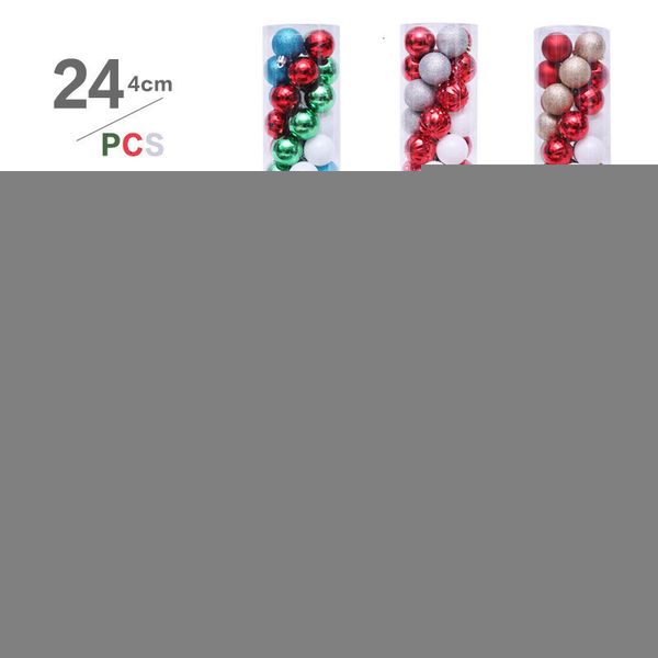 

colorful hanging set christmas decorations 24pcs diy tree pendant xmas electroplating ball gift ux19