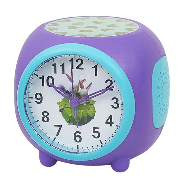 

star projector night lights alarm clock kids rotating star moon projection lamp, snooze clock