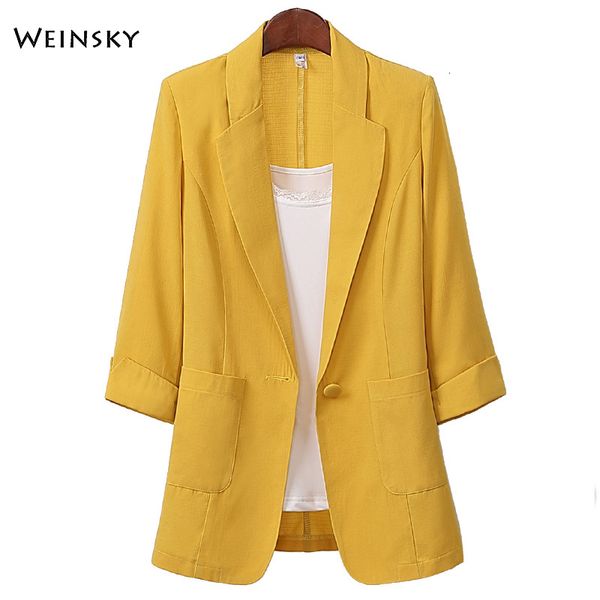 

summer thin new fashion business suits women work office ladies half sleeve casual blazer