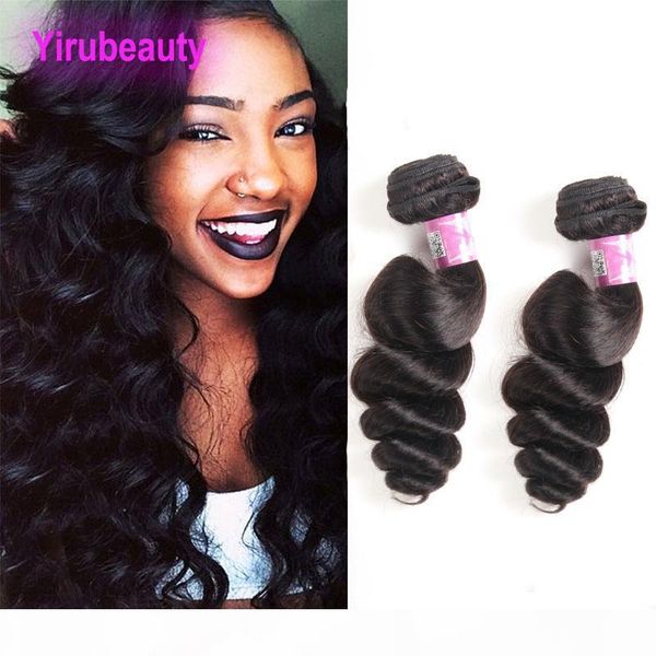 

indian mink 2 bundles loose wave human hair cambodia virgin hair bundles 8-30inch pure color hair weaves products extensions, Black;brown