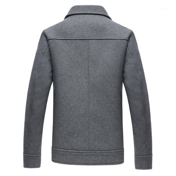 

2020 spring new men's wool jacket fashion casual slim fit pocket decoration jackets and coats brand clothes male1, Black;brown