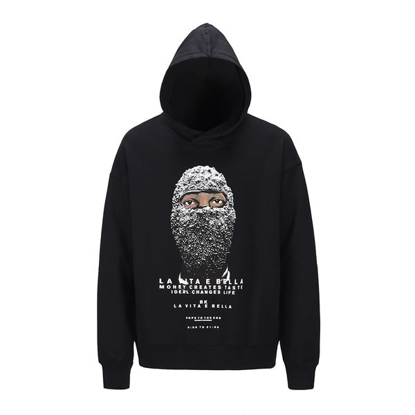 

hip-hop man hoodie pullover high street men's sweatshirts and hoodies hooded men, Black