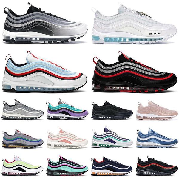 

2020 new 97 white bullet 97s men women vapour cushion black silver vintage mosaic og corduroy light blue sunburst shoes