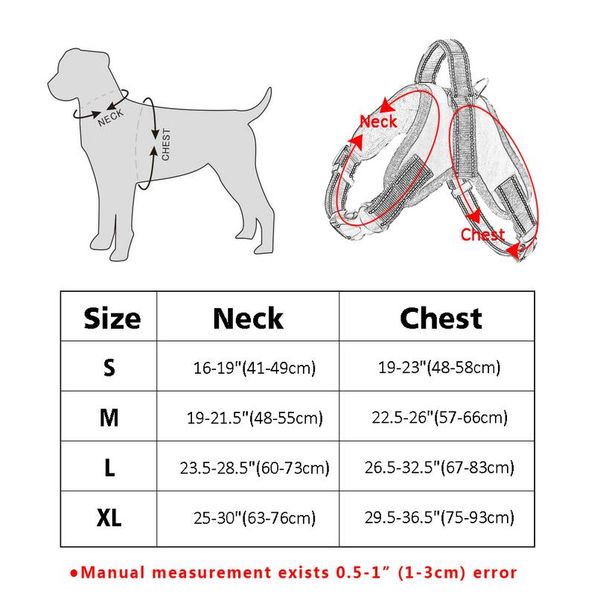 

adjustable nylon pet dog harness vest reflective mesh big harnesses for small medium large dogs walking training k9 hu bbyzgy