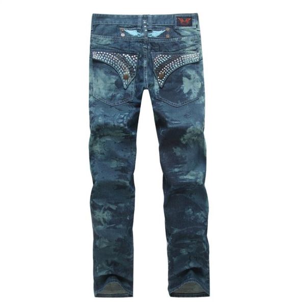

fashion- for jeans wings men with size pants flag jeans straight denim cowboy famous brand robin slim men american designer 30-42 bjdkp, Black