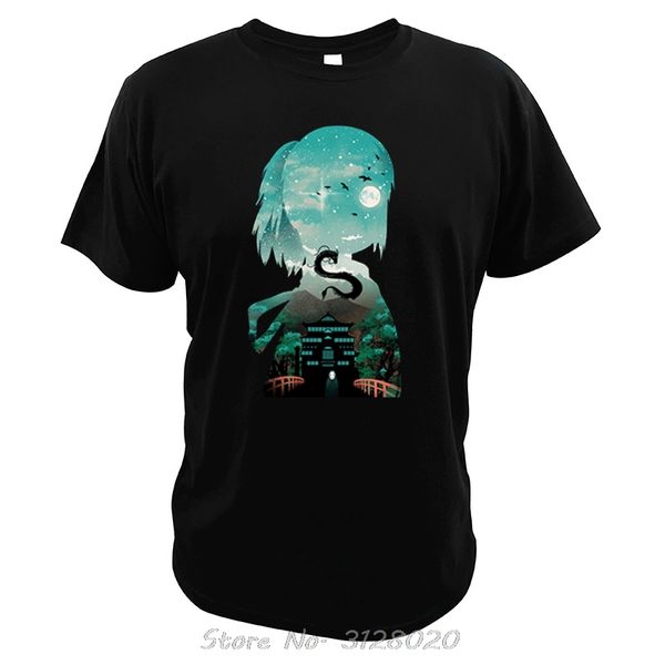 

spirited away t shirt ogino chihiro and dragon cartoon tee summer miyazaki hayao tshirt men t-shirt sport hooded sweatshirt hoodie