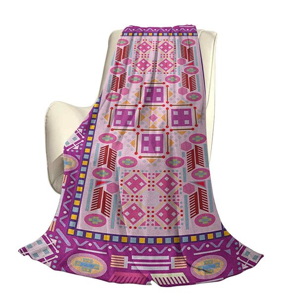 

traditional oriental design with simplistic geometric shapes culture motifoffice leisure blankets