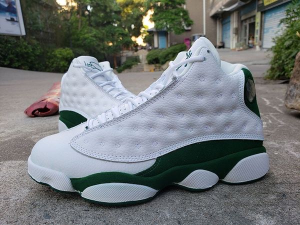 

2019 ray 13 allen pe lucky green white men basketball shoes jumpman 13s athletic sneakers mens sports trainer 414571-125