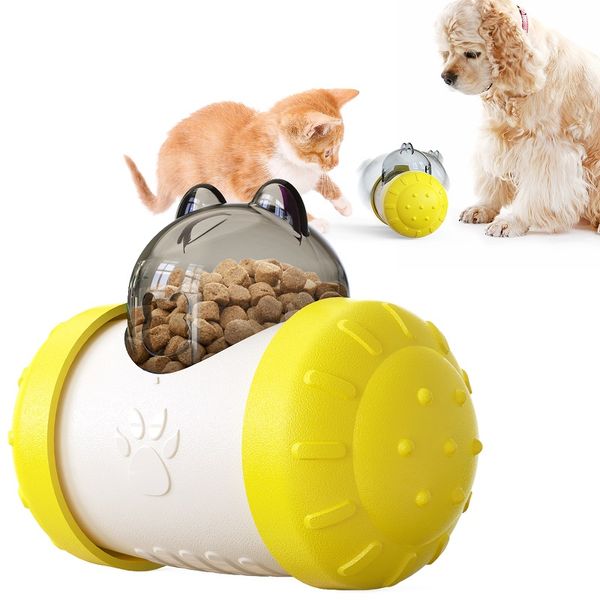 

Dogs Cats Toy Food Leakage Slow Feeder Swing Bear Shape Dog Puzzle Interactive Toy IQ Treat Dispensing Ball Pet Chasing Toy