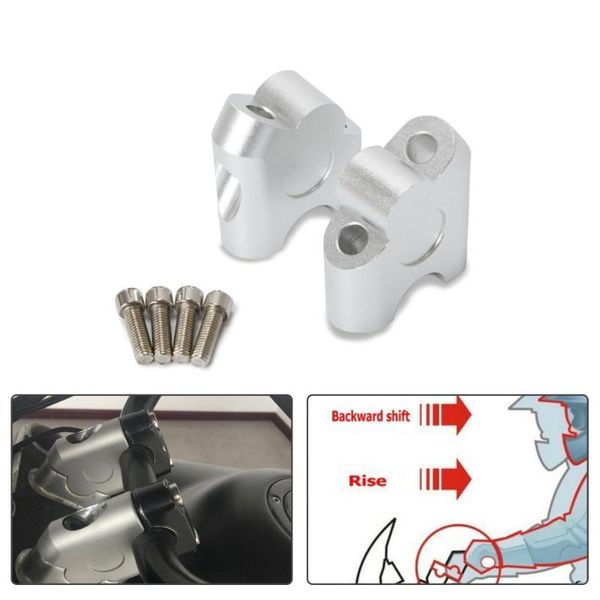 

anodized 2 inch pivoting for 7/8" 22mm fat handlebars clamp universal