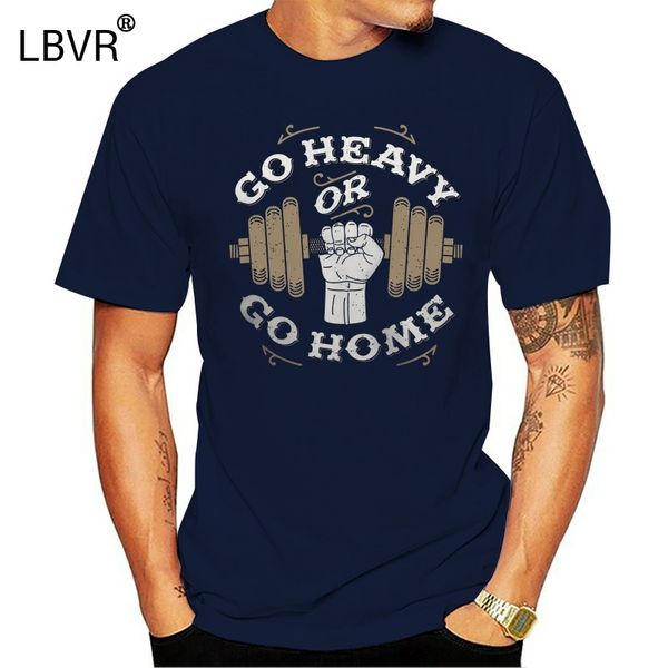 

weight lifting gym rat athletic dumbell go heavy or go home mens brown t-shirt sport hooded sweatshirt hoodie