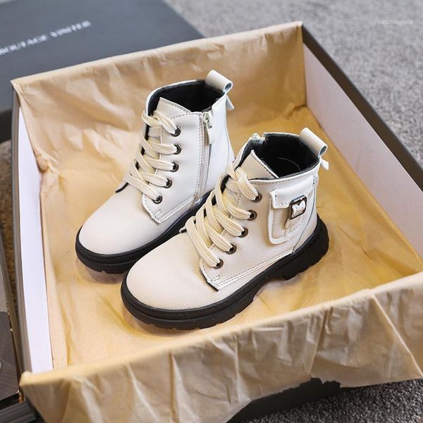 

boots 2021 boy girls fashion leather casual sneakers kids comfortable zipper girl black boy1, Black;grey