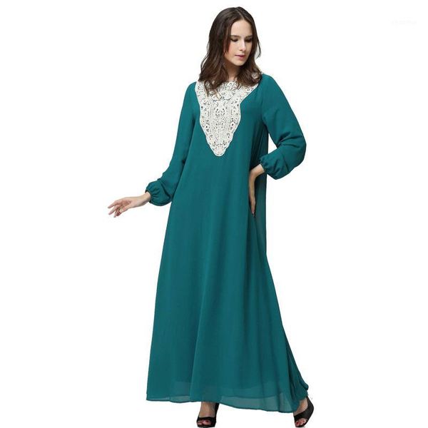 

new kaftan jilbabs and islamic robe embroidery dresses for women denim abaya muslim abaya for lady lace muslim clothing1, Red