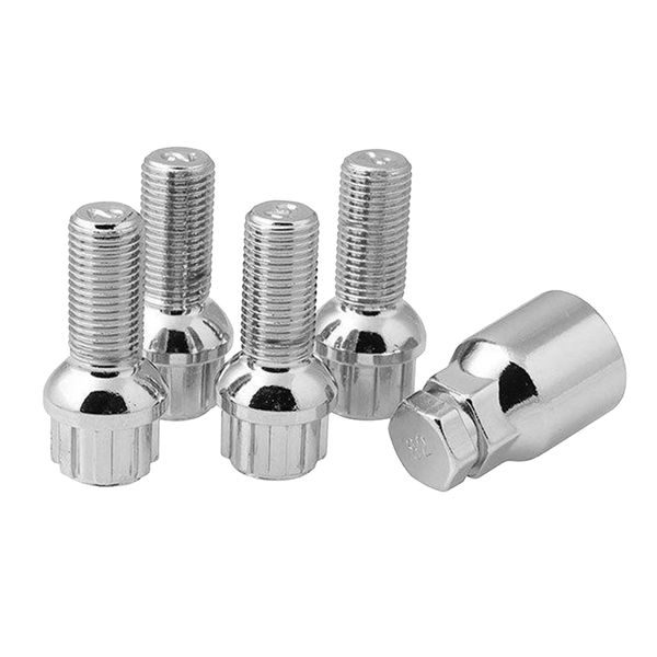 

5pcs/set iron wheel locking bolt for vw golf vento m14x1.5 radius security nut, easy to operate
