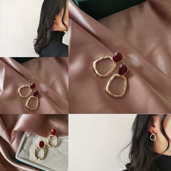 

ie7f girl gold elegant hollow design earring studs crystal fashion women jewelry c c earrings, Golden