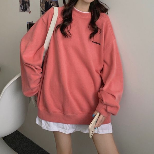 

pieces 2021 women's nightgown fall and winter new lazy wind loose fashion seam long cjko, Black