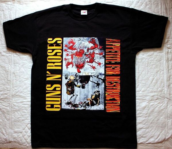 

guns n roses для уничтожения appetite альбом футболка black men s-2345xl z374 спорта с капюшоном hoodie