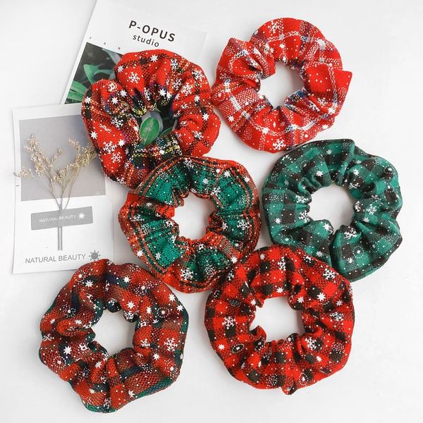 

мода упругого рождество scrunchie rubber bands аксессуары gum rope бронзировать волос хвостик держатель headdress 077
