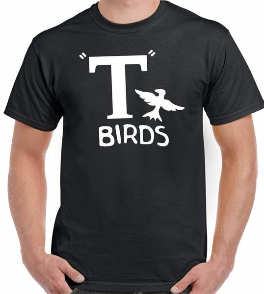 

t-birds - mens funny t-shirt grease john travolta rydell high stag do festive tee shirt sport hooded sweatshirt hoodie
