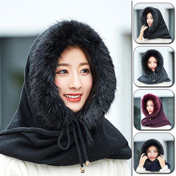 

взрослый плюс velvet hat женского multi-фикция трикотажного кашемир hat для женщин густого воротник set winter neck warmer с капюшоном earmu, Blue;gray