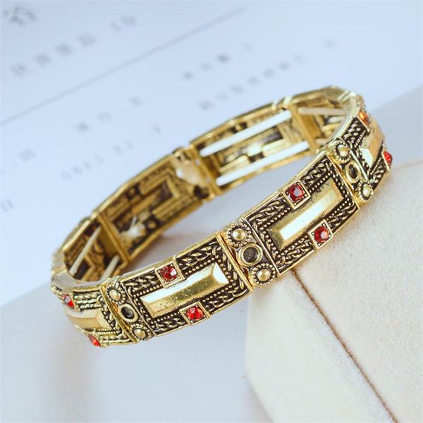 

ancient alloy bracelets & bangles women jewelry charm stone wood stretch adjustable strand vintage boho marcasite bracelet mens, Golden;silver