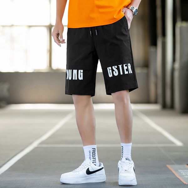 

casual summer 2020 new sports shorts youth capris men's pants, White;black
