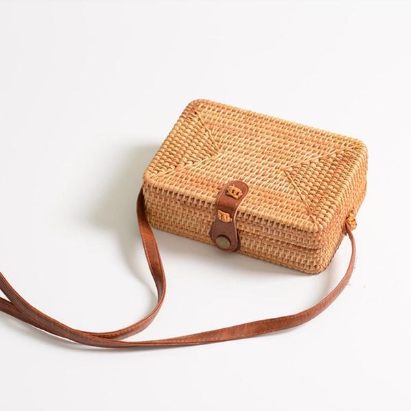 

урожай ручной солома тканой crossbody сумка для женщин лета пляжа bohemia малого закрылков повседневного круглого rattan shoulder bag
