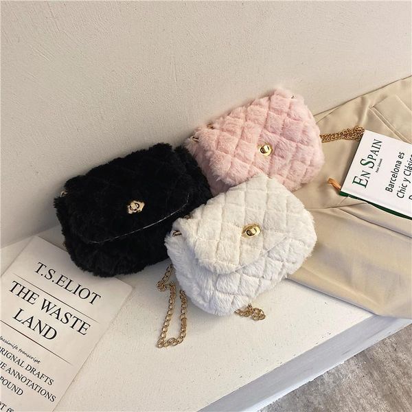 

shoulder bags plush style tote ladies bag women japanese-style cute girl's fashion soft girl versatile crossbody handbag