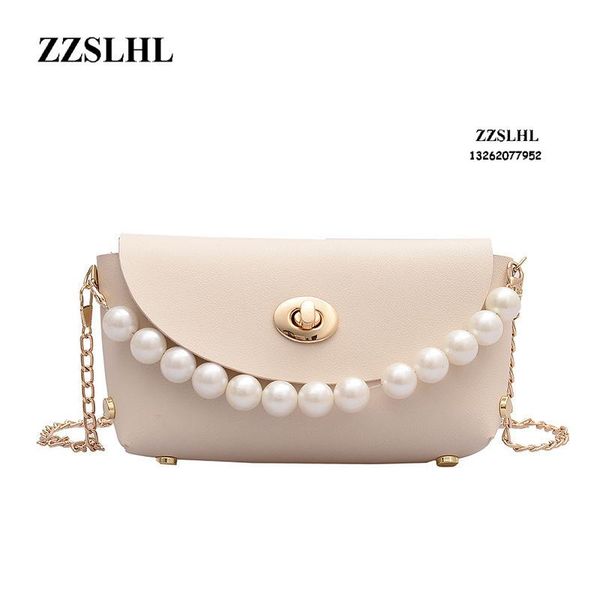 

zzslhl new arrive 2020 women's mini shoulder bags fashion pearl tote bags girls designer messenger crossbody