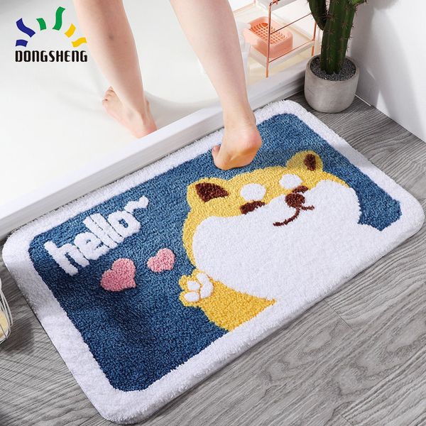 

cartoon floor bathroom water absorption household toilet non slip entrance mat bedroom carpet