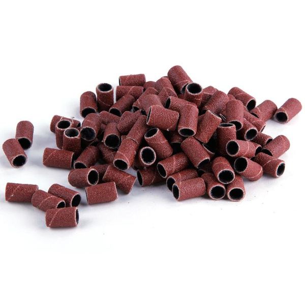 

nail drill & accessories 100pcs 80''/120''/180" art sanding bands file for uv gel acrylic polish remover electric m