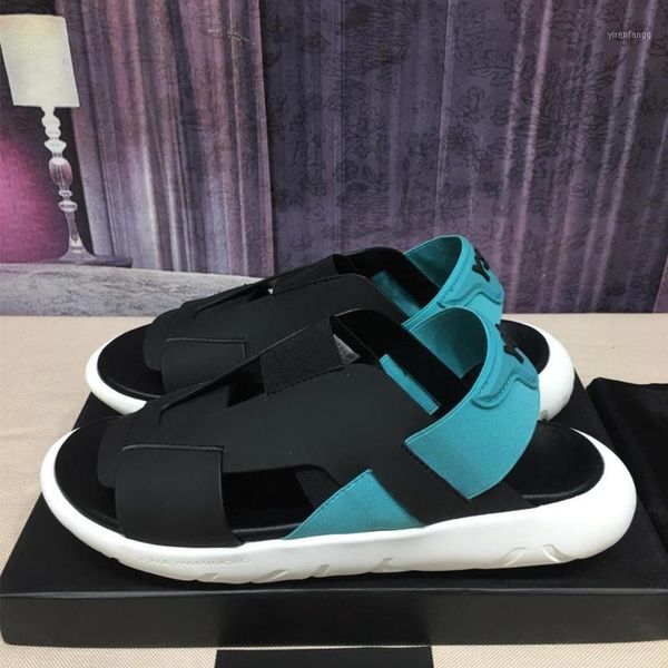 

stretch fabric men sandals casual flats summer shoes men1, Black